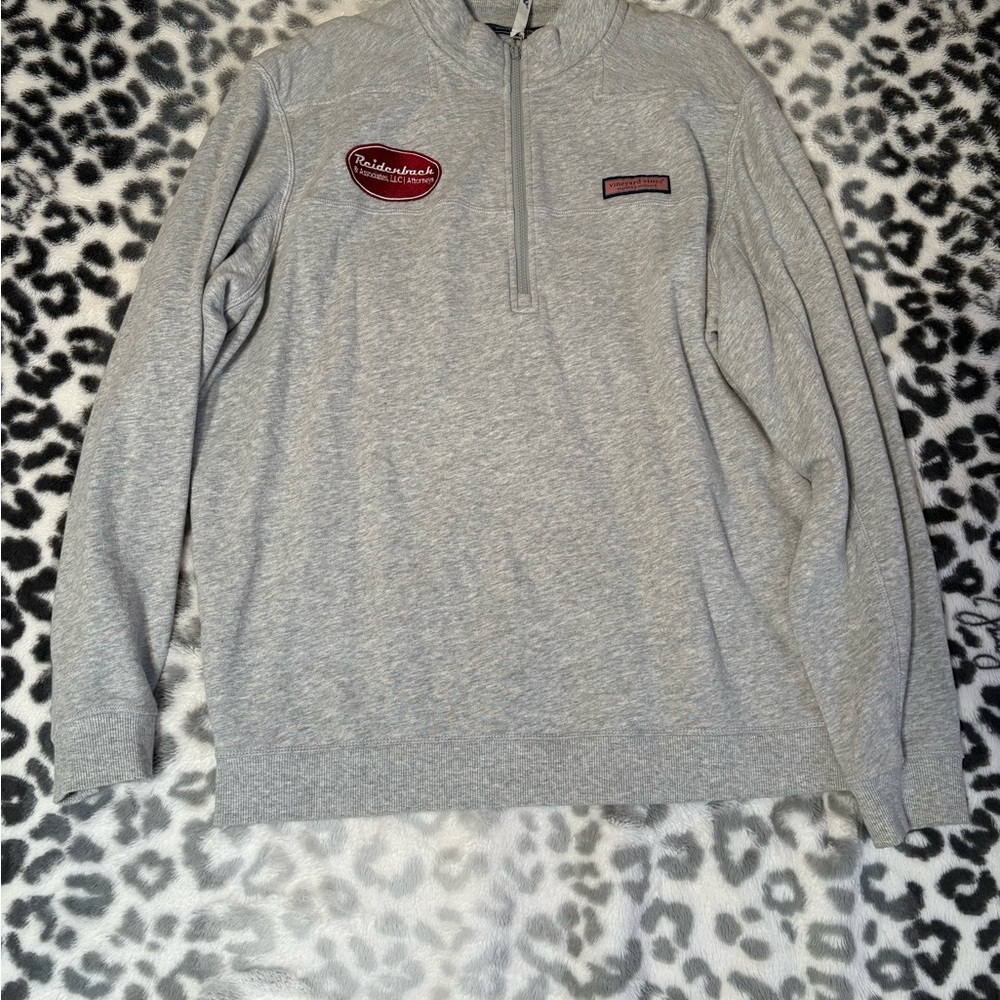 Gray Vineyard Vines Quarter Zip Pullover